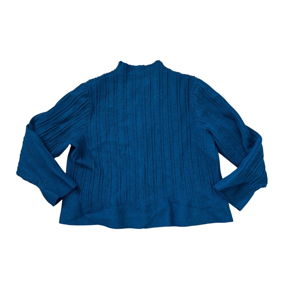 Beyond threads Alpaca Wool boiled zip up sweater‎ jacket striped texture peru L - Picture 3 of 6